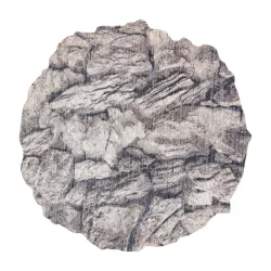 Alfombra TINE 75417B Piedra, roca - moderno, forma irregular crema / gris