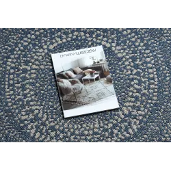 Alfombra moderna azul, ideal para la sala de estar