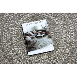 Alfombra moderna con puntos en beige, ideal para el salón o el dormitorio