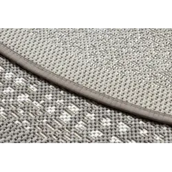 Alfombra de sisal de alta calidad en beige, perfecta para interiores elegantes