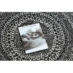 Alfombra elegante con puntos, perfecta para interiores modernos