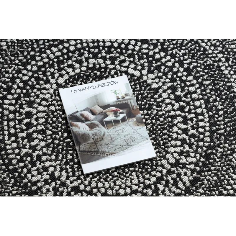 Alfombra elegante con puntos, perfecta para interiores modernos