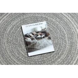 Alfombra redonda de sisal gris, estilo boho, perfecta para interiores modernos