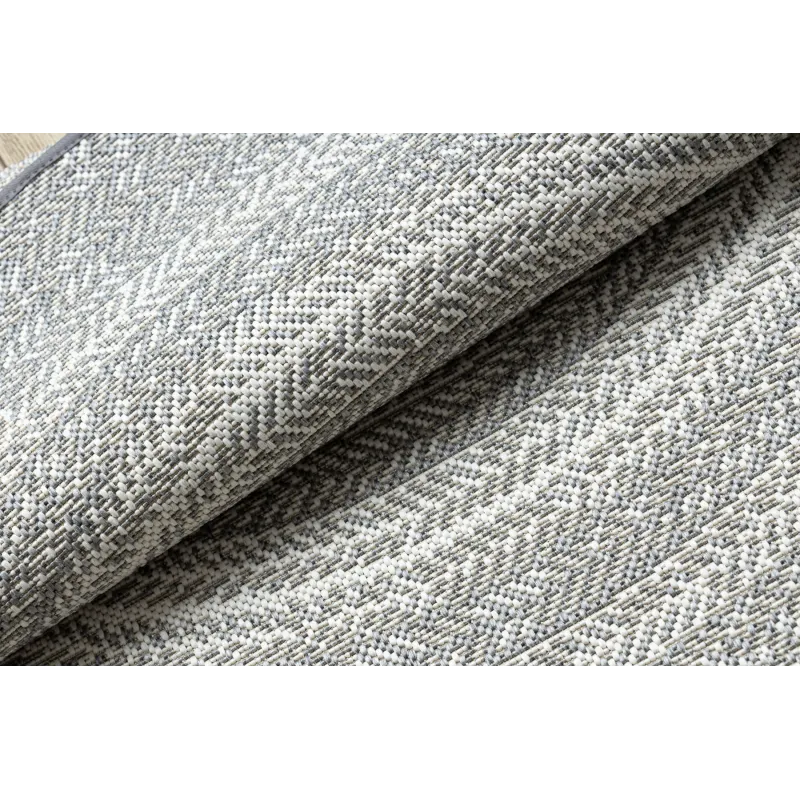 Alfombra redonda para jardín, de sisal gris, estilo boho, duradera y elegante