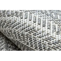 Alfombra redonda gris de sisal, para habitación infantil, segura y estilosa