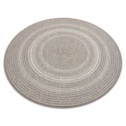 Alfombra de cuerda sisal FLAT círculo 48837686 Boho, trenza beige