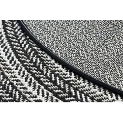 Alfombra de sisal con textura suave, negra, para interiores modernos
