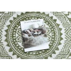 Alfombra verde moderna, ideal para sala o dormitorio