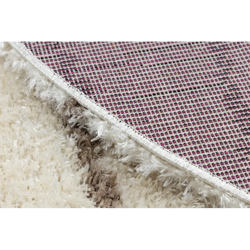 Alfombra FLUFFY 2371 suave para la habitación infantil en beis