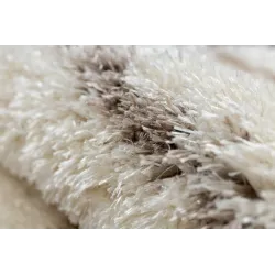 Alfombra FLUFFY 2371 moderna en beige para interiores elegantes