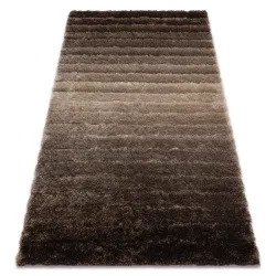 Alfombra moderno FLIM 007-B3 moderno, Rayas - Structural marrón