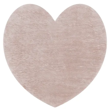 Alfombra SHAPE 3105 Corazón - rubor rosado, antideslizante, lavable