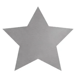 Alfombra de lavado moderna SHAPE 3148 Estrella shaggy - gris felpa, gruesa antideslizante