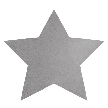 Alfombra de lavado moderna SHAPE 3148 Estrella shaggy - gris, felpa, gruesa, antideslizante