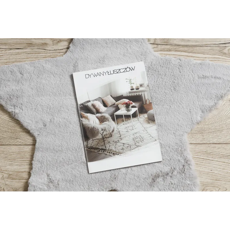 Alfombra suave gris shaggy, ideal para dormitorio o sala de estar