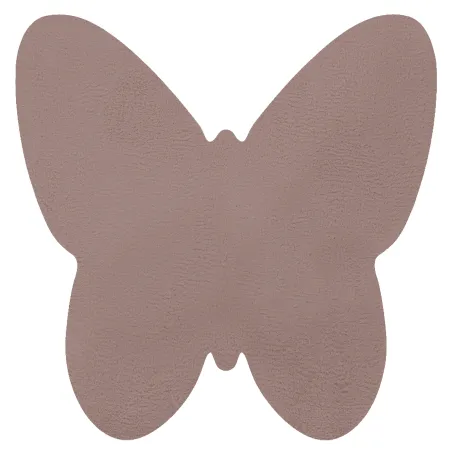 Alfombra SHAPE 3150 Mariposa shaggy en rosa, antideslizante y lavable