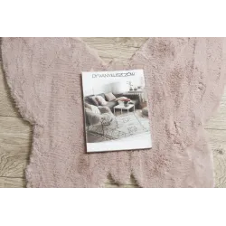 Alfombra SHAPE 3150 en rosa, ideal para decorar espacios modernos