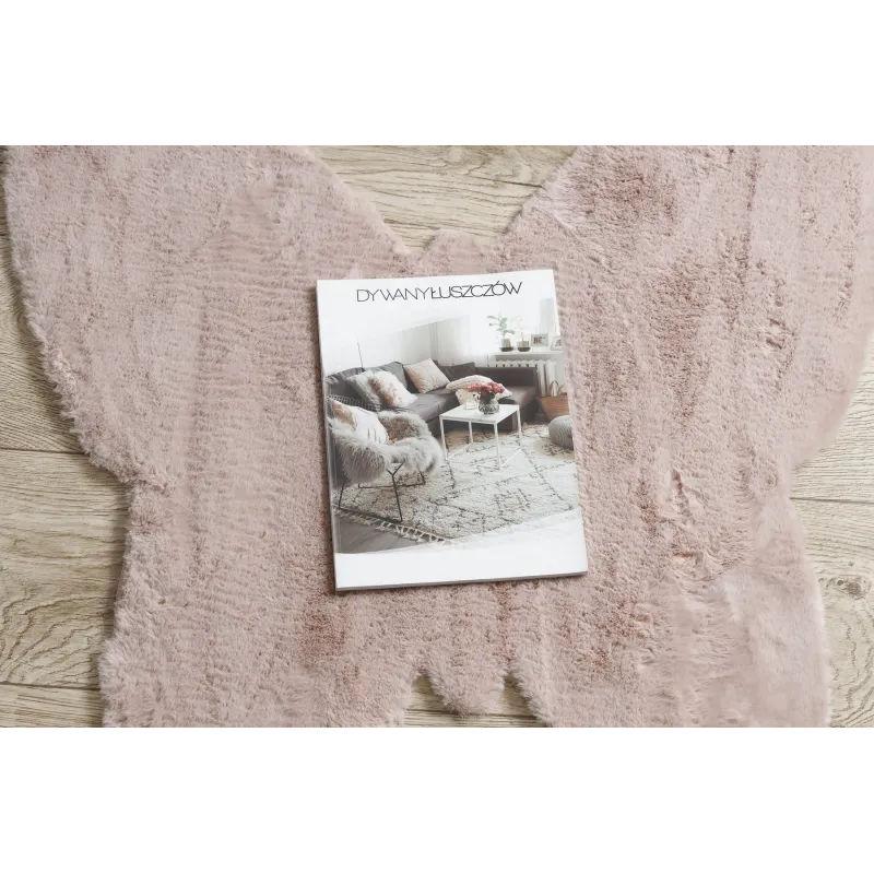Alfombra SHAPE 3150 en rosa, ideal para decorar espacios modernos