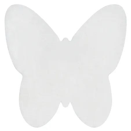 Alfombra SHAPE 3150 Mariposa en color marfil, gruesa y antideslizante