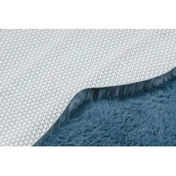Alfombra de felpa azul, para sala de estar o dormitorio