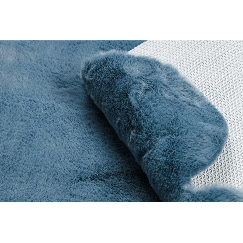 Alfombra shaggy azul, ideal para la habitación infantil o para jugar