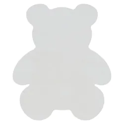 Alfombra de lavado moderna SHAPE 3146 oso de peluche shaggy - marfil felpa, gruesa antideslizante