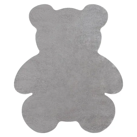 Alfombra SHAPE 3146 oso de peluche shaggy - gris, suave, antideslizante, lavable