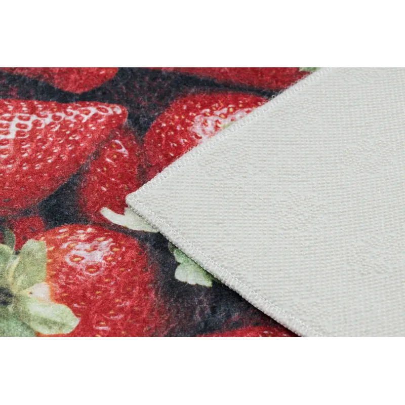 Alfombra ideal para la cocina, con diseño de frutas y verduras