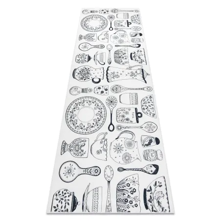 Alfombra lavable ANDRE 1318, antideslizante, color beige, para cocina