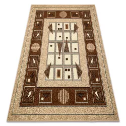 Alfombra BCF Morad DZETA geométrica, clásica - beige