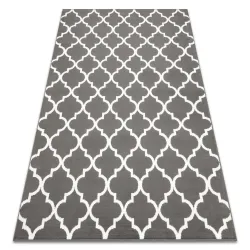 Alfombra BCF Morad TRELIS trébol marroquí - antracita, gris