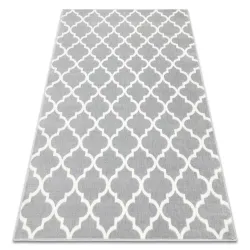 Alfombra BCF Morad TRELIS trébol marroquí - gris claro
