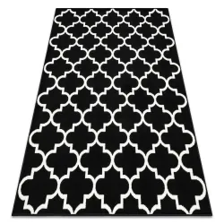 Alfombra BCF MORAD TRELIS trébol marroquí - negro
