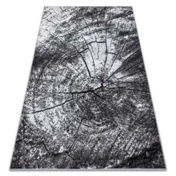Alfombra BCF Morad Pien tronco de árbol madera - gris