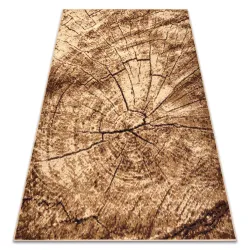 Alfombra BCF Morad Pien tronco de árbol madera - beige