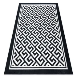 ANTIKA alfombra 122 tek, moderno, griego lavable - marfil / gris