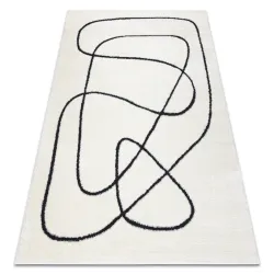 Alfombra moderna MODE 8377 abstração crema / negro