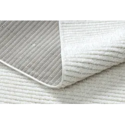 Alfombra crema para el dormitorio, estilo acogedor
