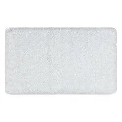 Alfombra de baño SYNERGY glamour, antideslizante, suave - lúrex blanco