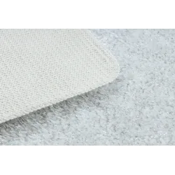 Dywan łazienkowy SYNERGY glamour, antypoślizgowy, miękki - lurex biały