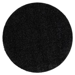 Alfombra de baño SYNERGY círculo glamour, antideslizante, suave - lurex negro