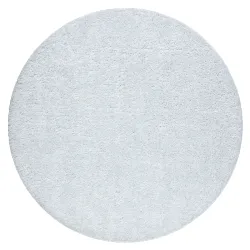 Alfombra de baño SYNERGY círculo glamour, antideslizante, suave - lurex blanco