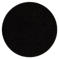 Alfombra de baño SANTA redonda uniforme, antideslizante, suave - negro