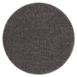Alfombra de baño SANTA redonda uniforme, antideslizante, suave - gris