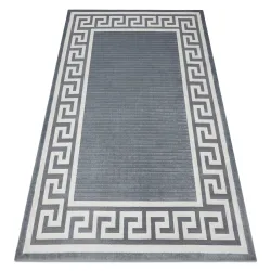 Alfombra PEARL 51327F gris - Marco, griego exclusivo, estructurado