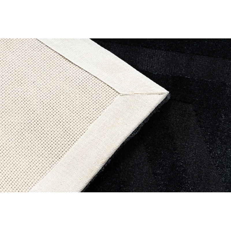 Dywan PEARL 51326E czarny - Geometryczny, ekskluzywny, strukturalny 