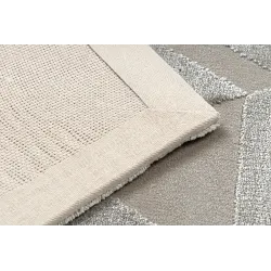 Dywan PEARL 51323C beż - Geometryczny, ekskluzywny, strukturalny 