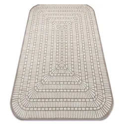 Alfombra PEARL 53132B beige / crema - Geométrica, exclusiva, estructural