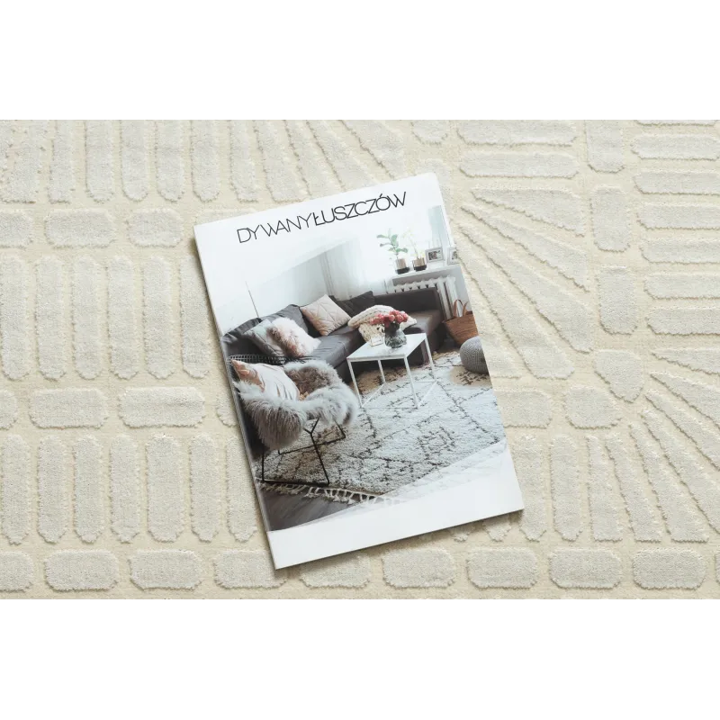 Dywan PEARL 53132A krem - Geometryczny, ekskluzywny, strukturalny 