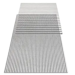 Alfombra PEARL 51333K crema / negro - Líneas, exclusiva, estructural